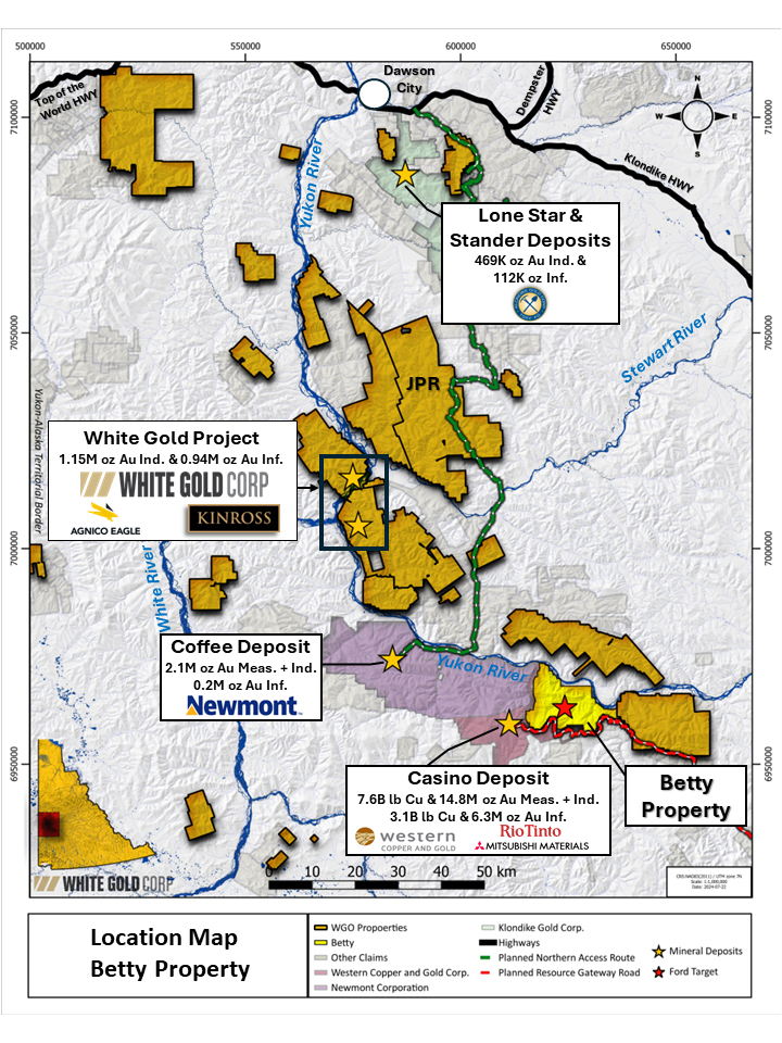 Location Map – Betty Property